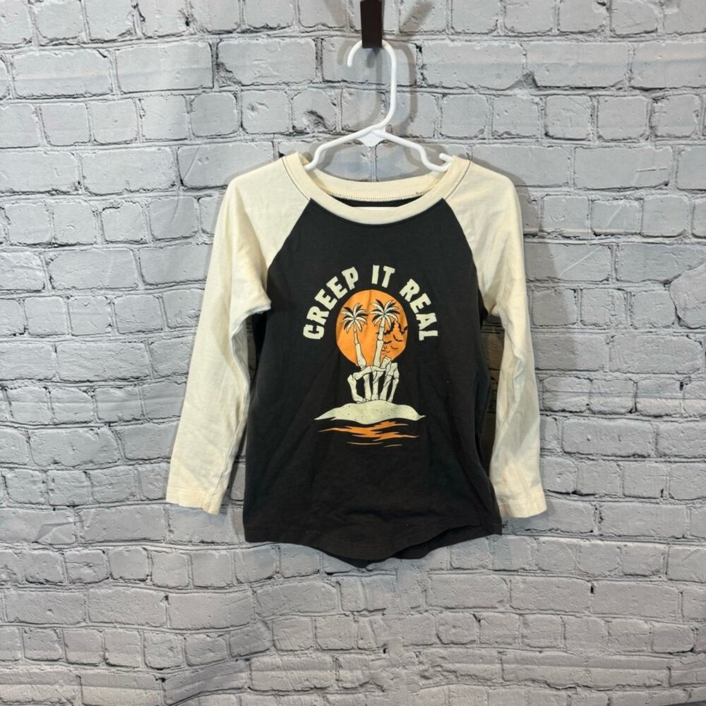 Tiny Whales Creepin It Real Graphic Print Shirt